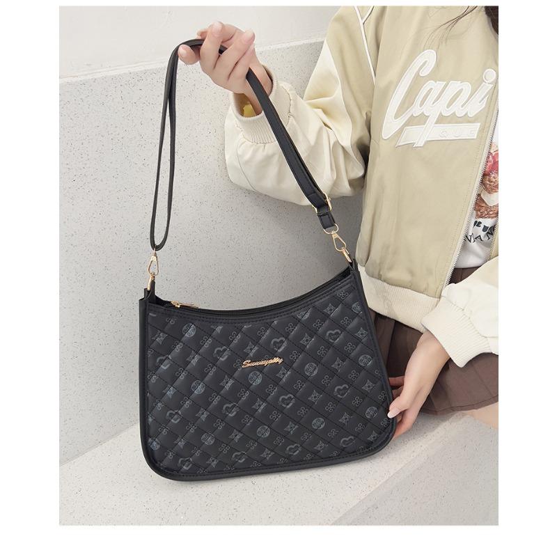 Large Capacity Underarm Bag Women's Bag Casual All-in-one Printed Shoulder Bag Niche Design Tote Bag