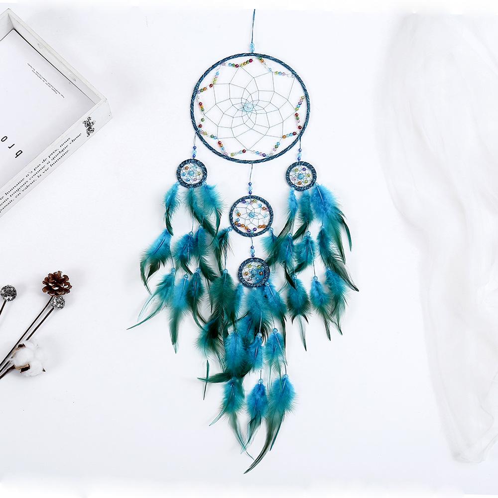 Handmade Feather Dream Catcher: Elegant Home Decoration & Unique Birthday Gift