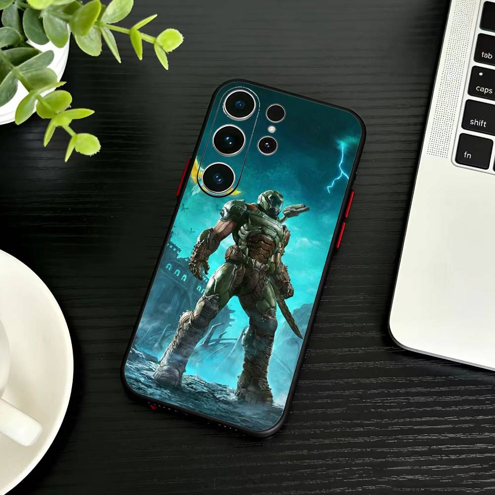 G-Game D-doom Phone Case For Samsung S26,S25,S24,S23,S22,S21,S20,Plus,Fe,Lite,Others Black Cover