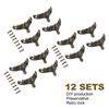 12PCS Zinc Alloy Box Corner Protectors Bronze Metal Corner Protector Jewelry Box Legs  Jewelry Boxes