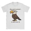 My Spirit Animal Is Also Over It Mens T Shirts  Vintage Tee Shirt Short Sleeve Round Collar TShirt Cotton Printed Tops