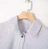 Z Home Women's 1116 Summer New Women's Fashion Simple Versatile Striped Poplin Long Sleeve Shirt 8171117