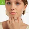 925 Sterling Silver Symphony Shell Open Ring Fashion Ocean Wind Ring Women'S Niche Premium Light Luxury