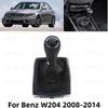 6 Speed Manual Gear Stick Shift Knob With PU Leather Boot For Benz W204 C200 C250 C300 C350 2008 2009 2010 2011 2012 2013 2014
