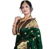 Yashika Women 's Zari Woven Cotton Silk Jacquard Saree With Unstitched Blouse Material (AZ-YS-OG1-JYOTIKA GREEN)