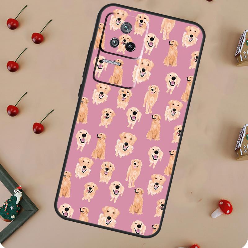 Golden Retriever Dog Case For POCO F5 Pro M6 X3 X5 X6 Pro F3 M5s Xiaomi Mi 13 14 Pro 13T 11T 12T 12 Lite Cover