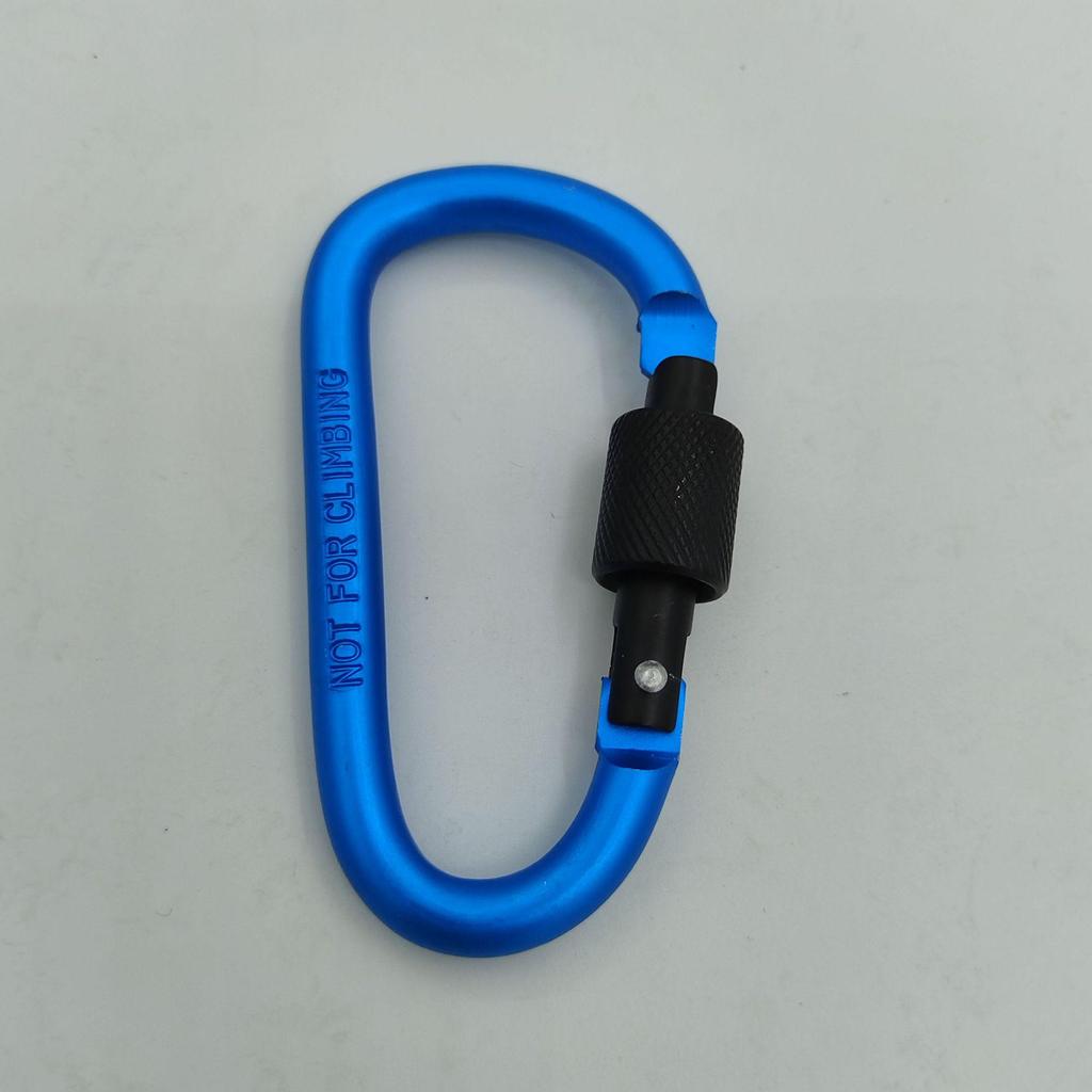 Bold No. 8 Aluminum Locking Hook D-Ring Carabiner Quick Link Nut Buckle for Backpacks