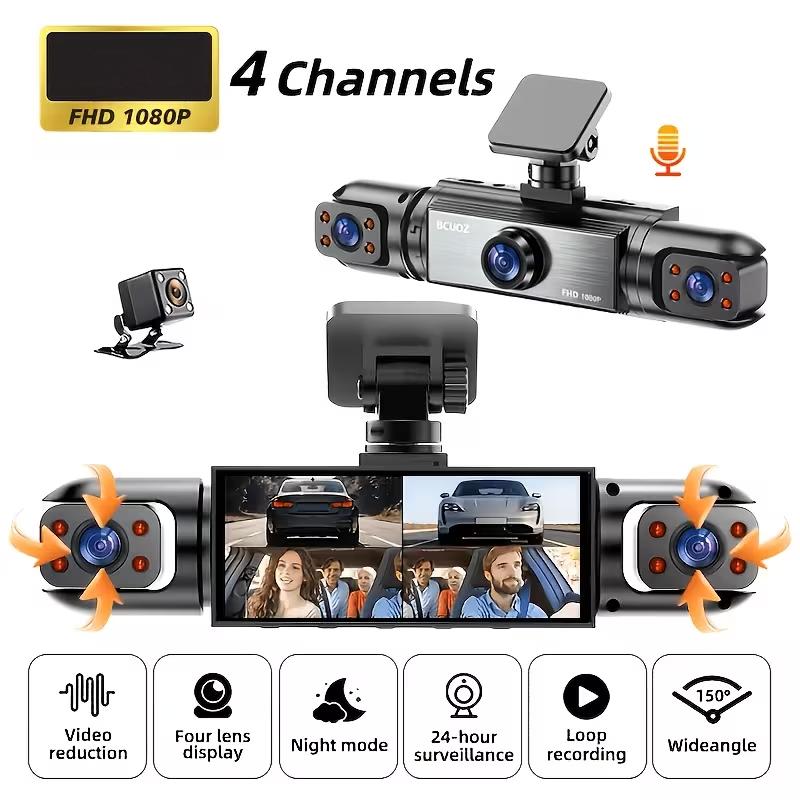 360° Panoramic Dash Cam with 3/4