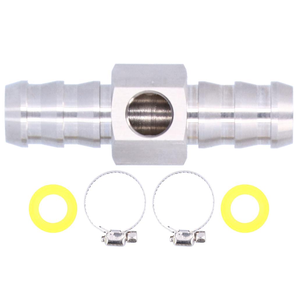 1 2in Fuel Line TFitting 1 827 NPT Port Fuel Pressure Gauge Sensor Adapter Stainless Steel