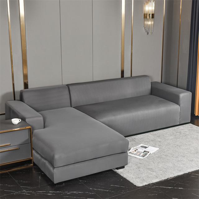 

Эластичные чехлы для диванов для гостиной, эластичные чехлы для диванов из спандекса, однотонные пылезащитные угловые секционные чехлы для шезлонгов 1Pc 1-seat 90-140cm