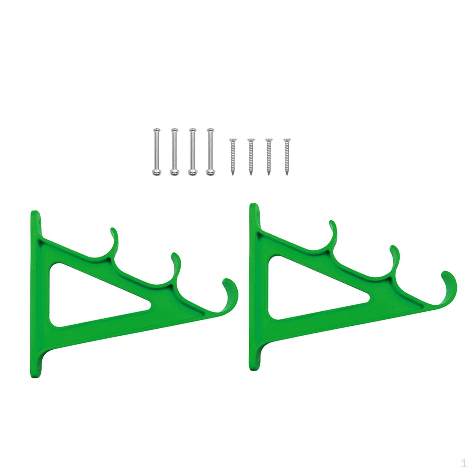 Набор из 2-х настенных стоек для удочек, регулируемых, экономящих место, портативных, простых в установке, для