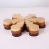 Wooden Coaster Foldable Christmas Tree Design Stand Wooden Trivets Decorative Anti Scald Heat Resistant Table Mat Cup Pad
