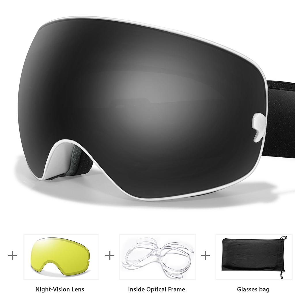 Men Women Anti-Fog UV400 SKI Goggles Snowboard Outdoor SportS Teen Snowmobile Glasses Winter Cycling Eye Windproof Christmas