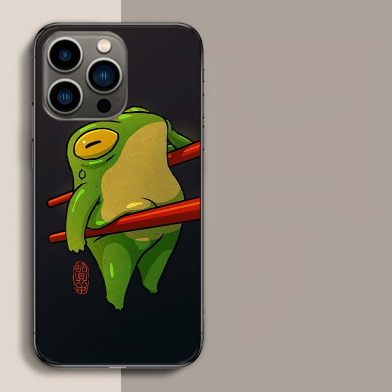 Cute Mouse Axolotl Frog Wizard Phone Case For Iphone 17 Air 15 Pro 14 Plus 16 Pro Max 17E 16E 12 13 Mini 11 Cover Cute Fundas