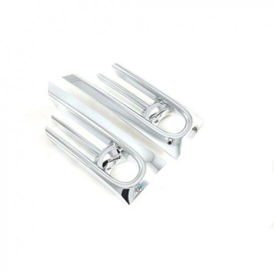 2X Chrome Front Fog Lamp Light Frame Cover Trim For Honda CR-V CRV 2020-2022