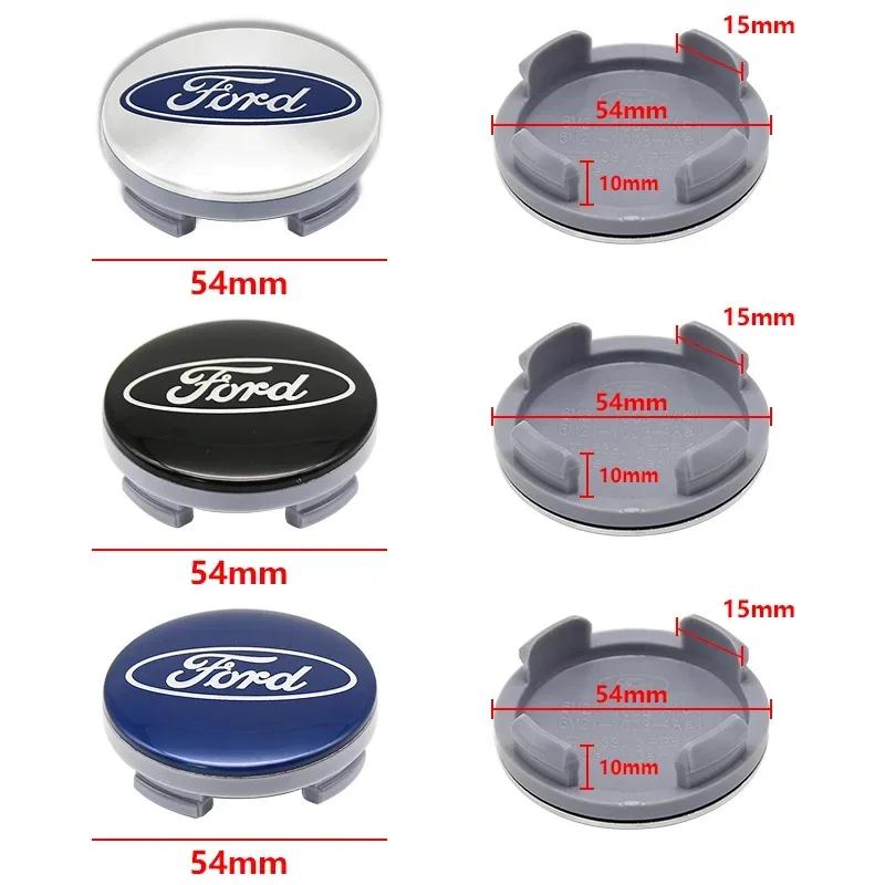 Nuevo Pegatina de Coche 2026 2025 Caliente Ford 54mm Emblema de Coche Tapacubos Original Emblema de Rueda Para Ford Focus MK2 Fiesta Mondeo She