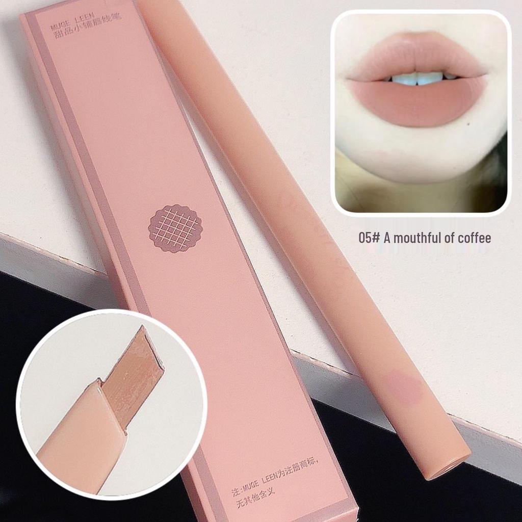 Muge Leen Waterproof Automatic Lip Liner - Long-Lasting, Smudge-Proof Lip Defining Pencil