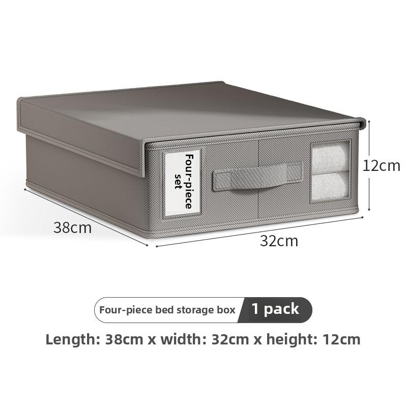 

Ящики для хранения одежды из ткани Оксфорд, складные органайзеры для шкафов, контейнеры для хранения под кроватью для одеял, стеганых одеял и многого другого 38*32*12cm