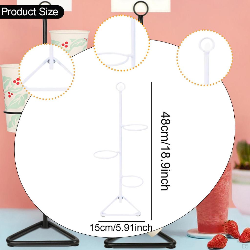 Coffee Cup Holder Mug Rack Compact for Counter Storage Organizer Kitchen Cabinet