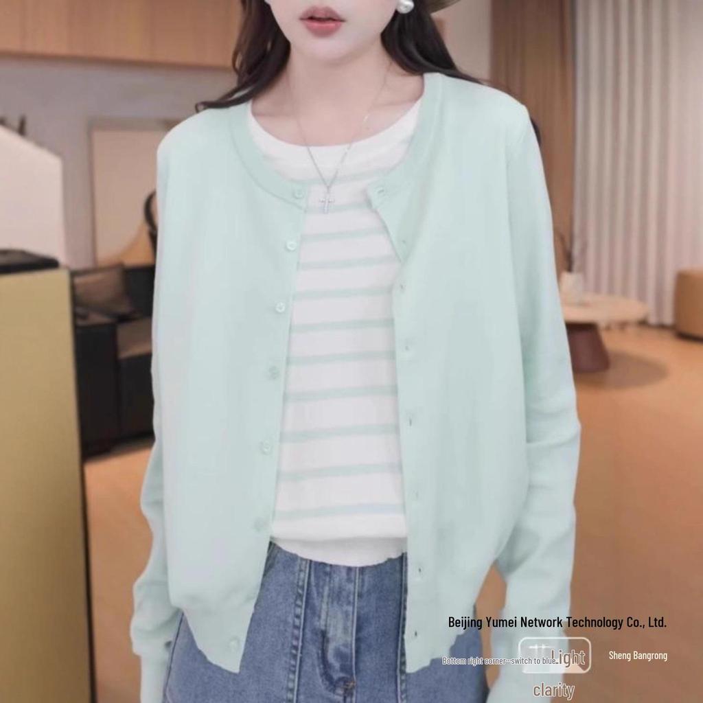 Striped Color Block Two-Piece Knit Sweater - Plus Size Slimming Style for Autumn 2025