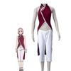 Haruno Sakura Cosplay Shippuden Anime Costume Women Skirt Outfit Unisex Ninja Cartoon Halloween Carnival Costume