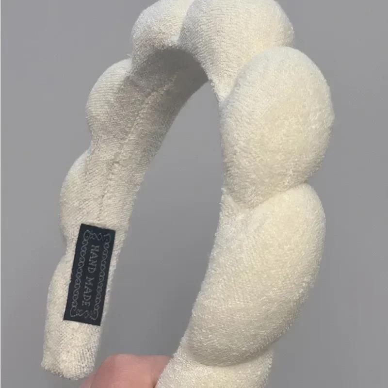 Brățări de spălat din microfibră de modă Bandă umflată Spa Bentita cu bule Spălarea feței Machiaj Accesorii pentru îngrijirea pielii