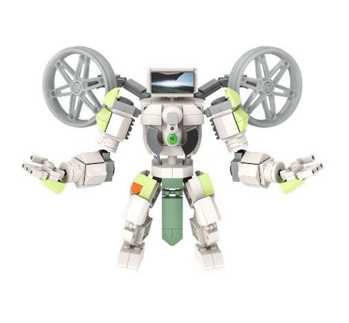 Skibidi Toilet MOC Abstract Robot Building Blocks Compatible With  Titan Drill Man Model Bricks Toys