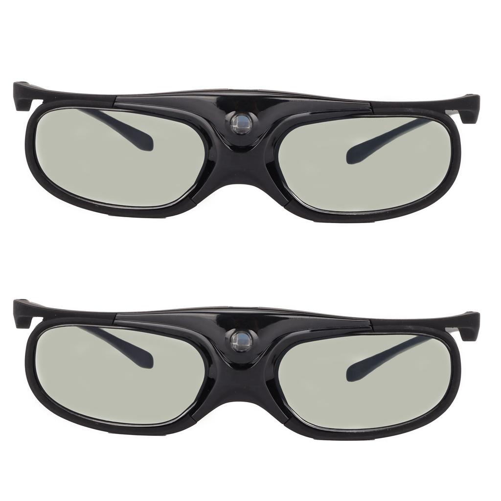 2Pcs 144Hz 3D Active Shutter Glasses DLP LinK LCD Lens 3D Glasses for 3D DLP Orojectors