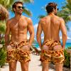 Food Fruit Graphic Swim Trunks For Men 3D Print Fake Buttock Pattern Beach Board Shorts Novel Boyfriend Husband