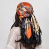 Luxury  Square Silk Scarf Women Shawl 90*90Cm Cashew Print Kerchief Femme Headscarf Foulard Satin Bandana Hijab Scarves