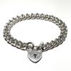 Used Special United Kingdom 1977 British Vintage Padlock Bracelet 34g