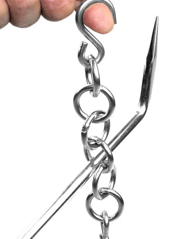 Car Dent Removal Hook Chain Durable Dent Repair Tool Auto Body Hail Damage Remover Adjustable Hook Chain Vehicle Accessories