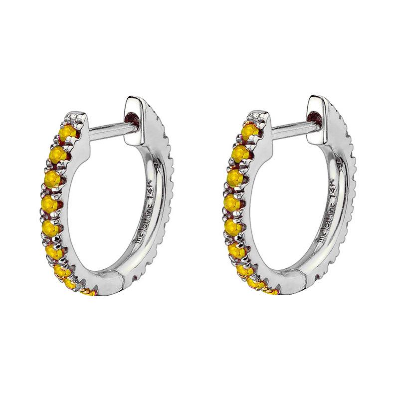 Cross-Border Elegant Women's Zircon Ear Cuffs and Hoops