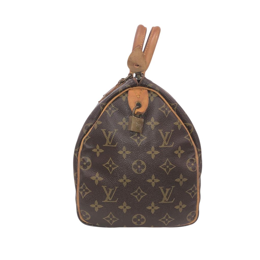 Used Louis Vuitton Monogram Speedy 30 M41526 Boston Bag Authentic 1211