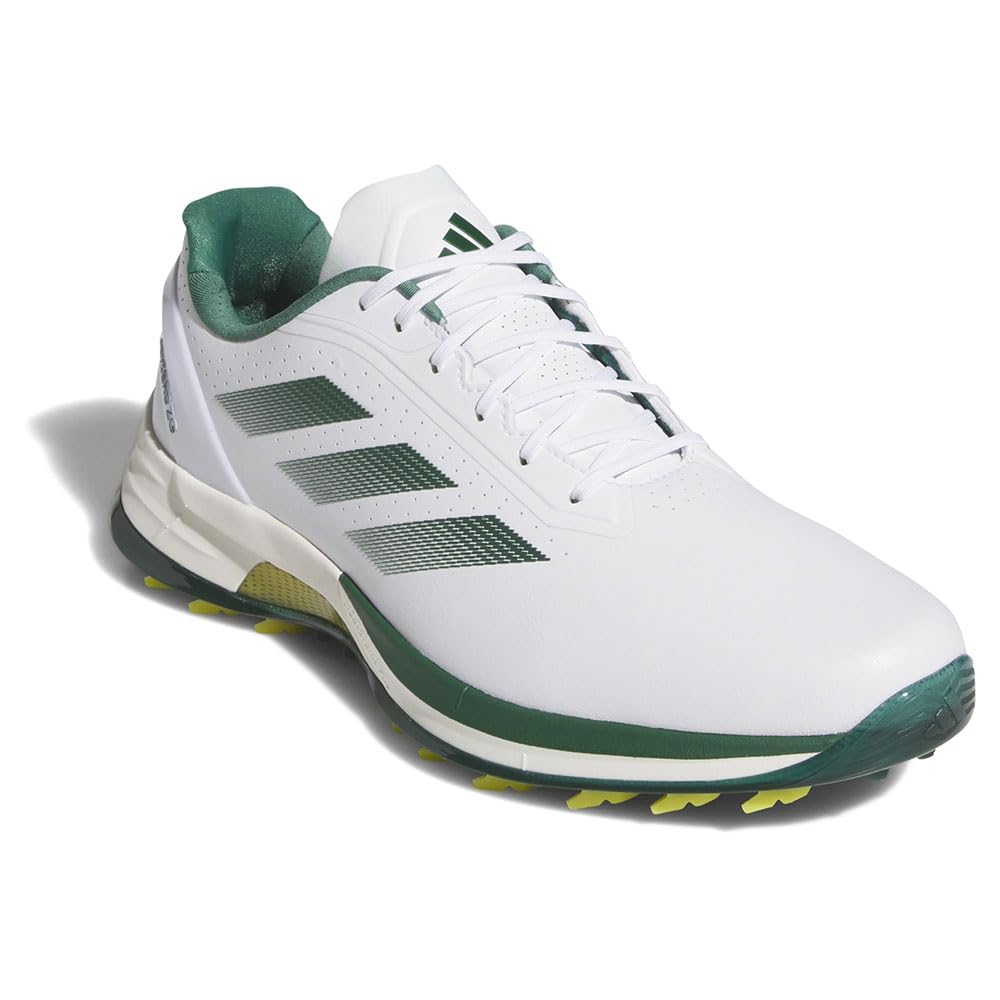 Buty golfowe Adizero ZEDGE 25 Obuwie cm 2E [Adidas Golf] Męskie Biały/Zieleń Kolekcjonerska/Żółty 29.0