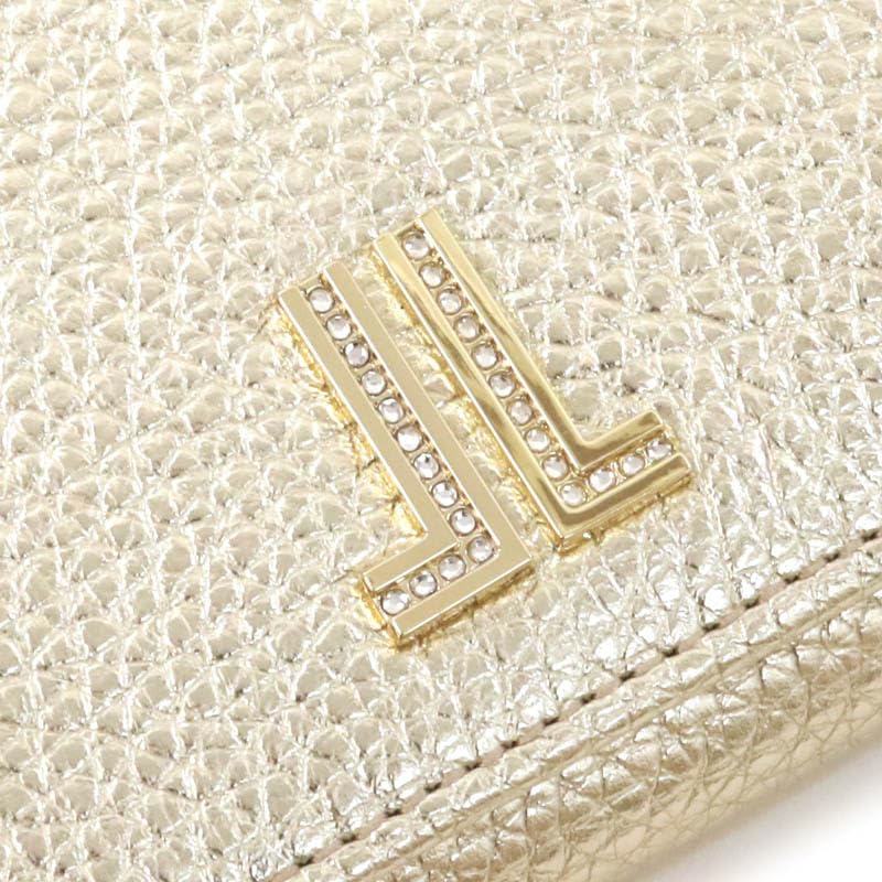 Lanvin Collection Love Laperce Bifold Wallet 65-6807 Women's Gold