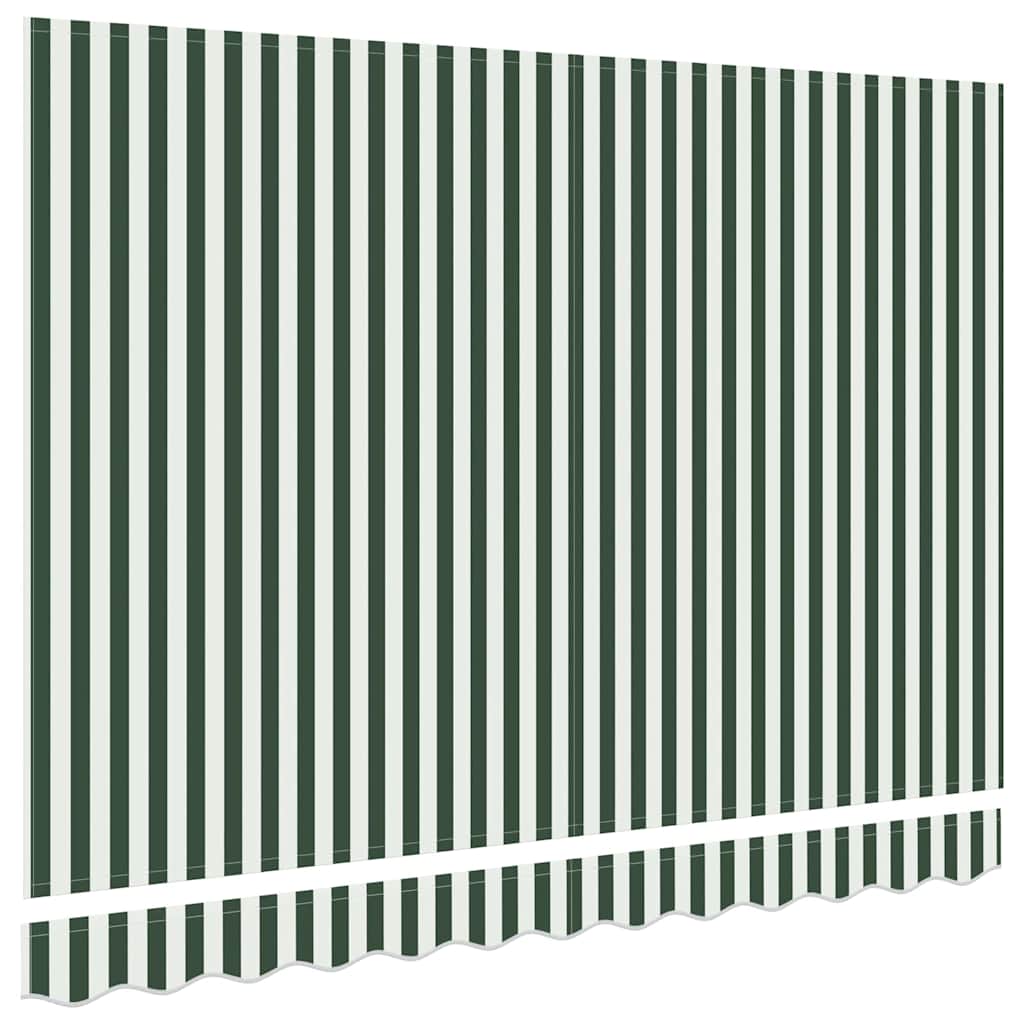 Replacement Canopy Fabric Green and White 3 X 2.5 M Polyester