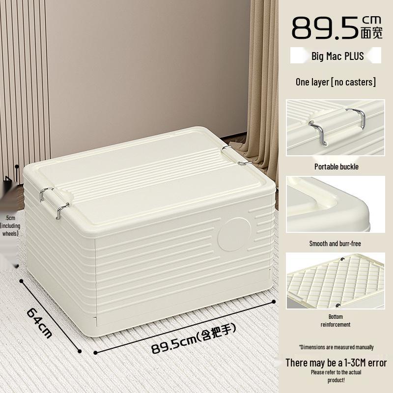 Extra Large Foldable Storage Box for Home, Bedroom, or Living Room - Quilt and Clothes Organizer