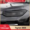 Für Volkswagen Tayron 2025 Auto-Scheinwerfer Geräuchert Schwarz TPU Schutzfolie Frontlicht Tönungsaufkleber Zubehör