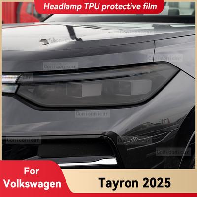 Pour Volkswagen Tayron 2025 Phare de Voiture Film Protecteur TPU Noir Fumée Autocollant Teinté Feu Avant Accessoires