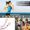 UV Protection Long Gloves, Full Finger Summer Driving Gloves, Anti-Slip Palm, Wrist Watch Opening, Sun Protection Gloves for Women Cycling Hiking