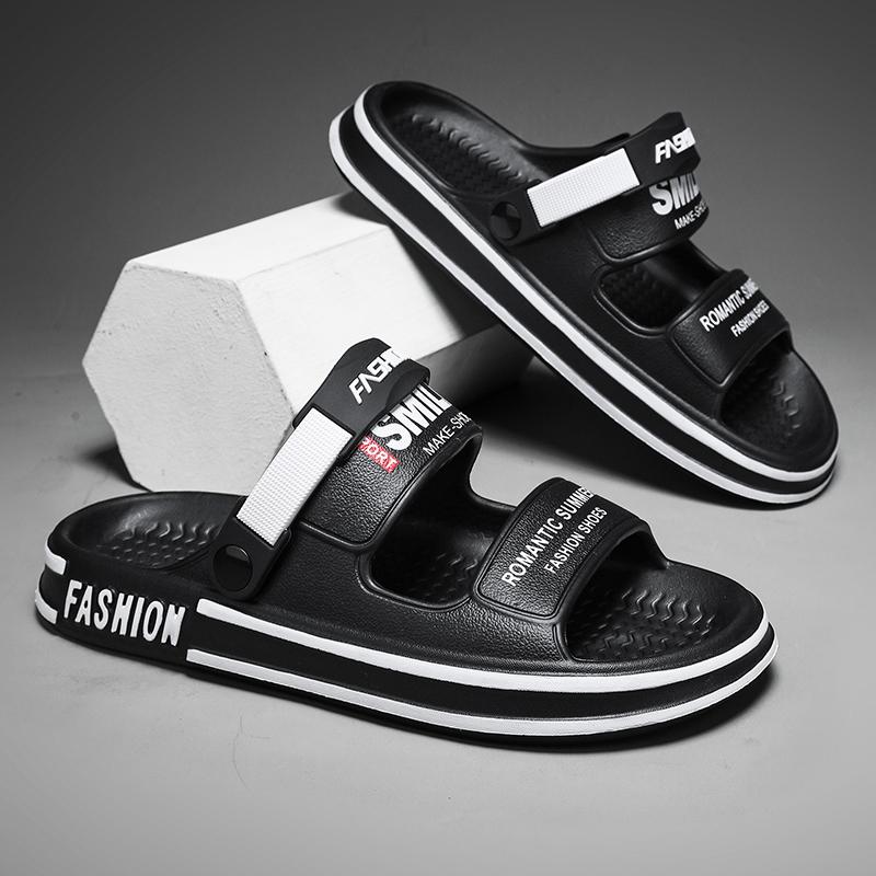 

Летние модные мужские сандалии, уличная повседневная обувь без шнуровки, простая мужская обувь, легкие тапочки, нескользящие мужские сандалии