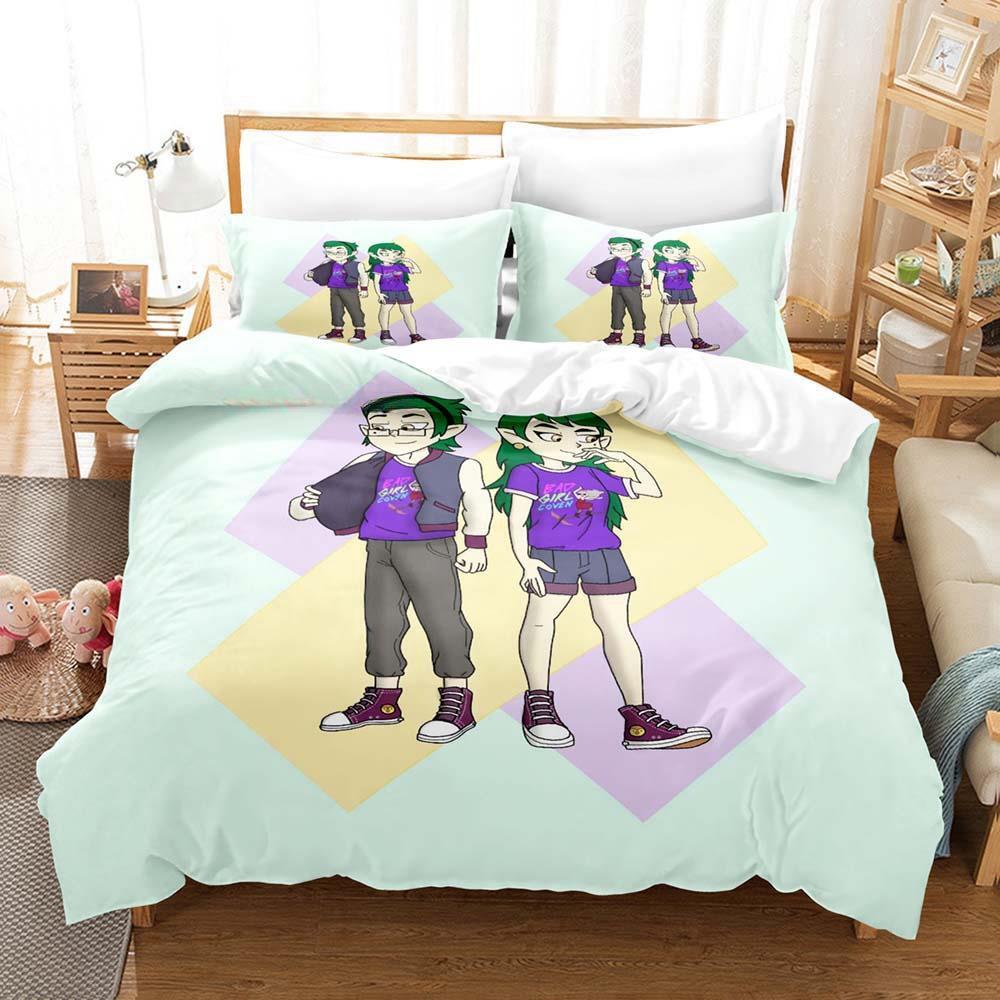 New Bad Girl Coven Bedding Set Single Twin Full Queen King Size Bed Set Adult Kid Bedroom Duvet Cover Sets Anime Bed Sheet Set
