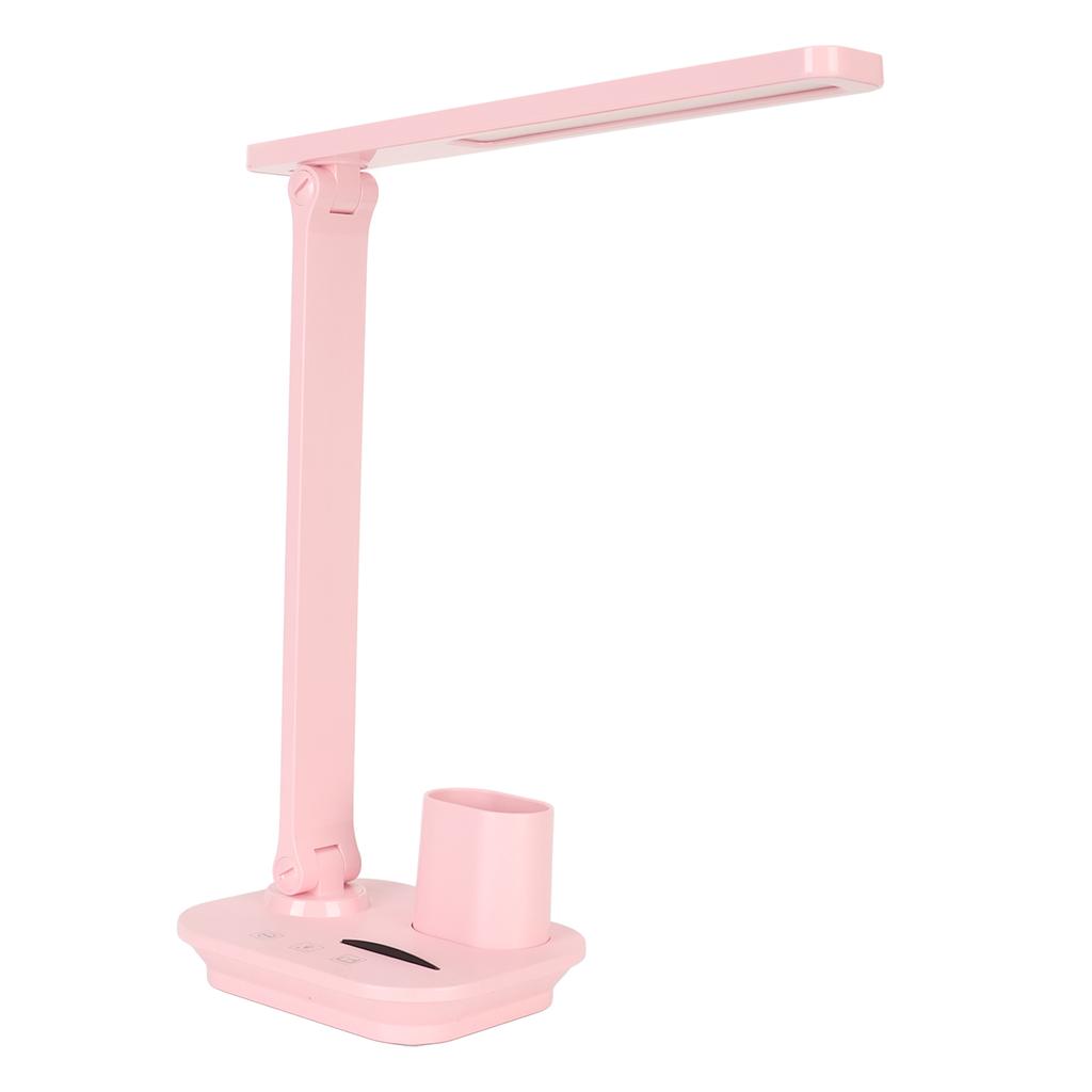 LED Table Lamp 5W Eye Caring Rechargeable 3 Color Temperature Stepless Dimmable USB Light with Pen