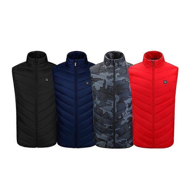 Men's upgraded heating vest, smart electric heating vest, rechargeable winter vest