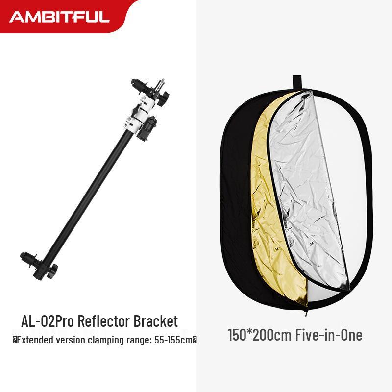 8 Zhi Jie AL-02Pro Photography Reflector Stand with Crossbar Arm and Sunshade Fixing Bracket
