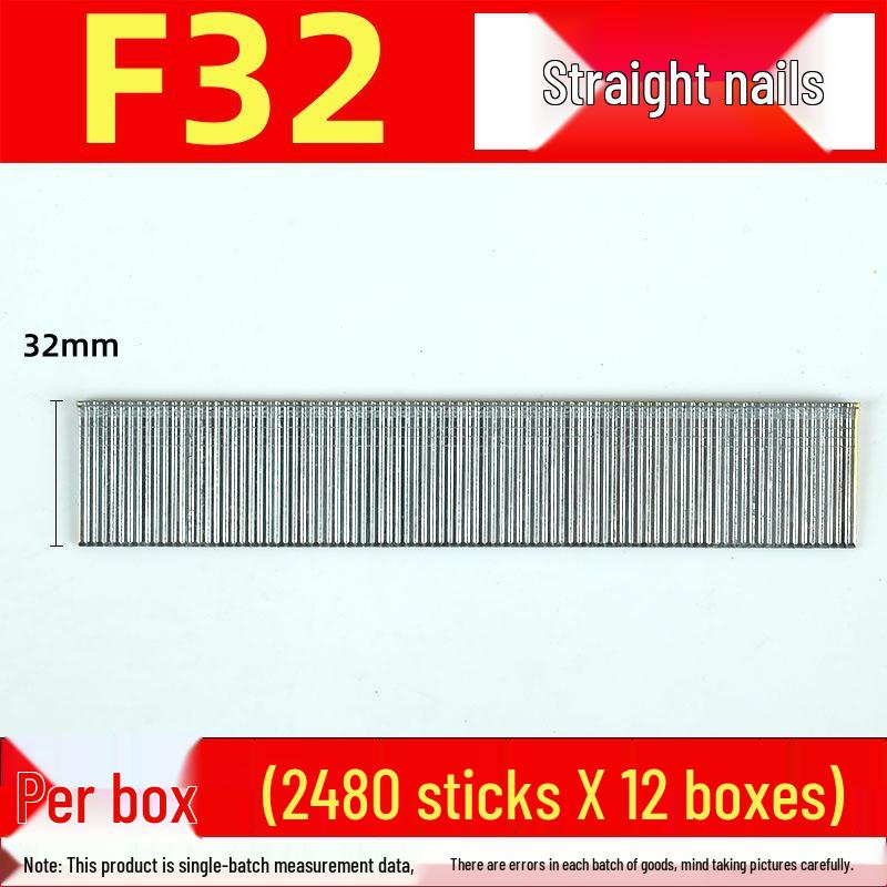 F30 Steel Pneumatic Straight Strip Nails for Woodworking & Furniture