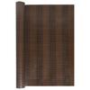 Balcony Privacy Screen Brown and Black 500 X 90 Cm Poly Rattan
