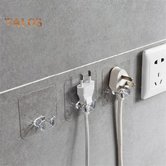 10/20 buc cârlige de depozitare montate pe perete, suport pentru cablu, transparente, ușor de instalat, adezive, pentru gestionarea cablurilor