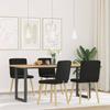 VidaXL Dining Chairs Set of 4 Black Fabric, Chair, Living Room Chair, Accent Chair, Kitchen Chair, Dining Room Seat 3315299